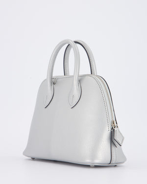 *HOT* Hermès Mini Bolide Bag in Argent Chevre Chamkila Leather with Palladium Hardware