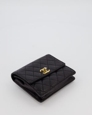 Chanel Black Vintage Belt Bag in Lambskin Leather with 24k Gold Hardware