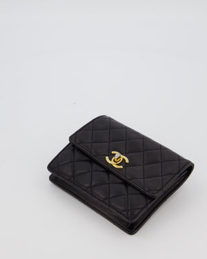 Chanel Black Vintage Belt Bag in Lambskin Leather with 24k Gold Hardware
