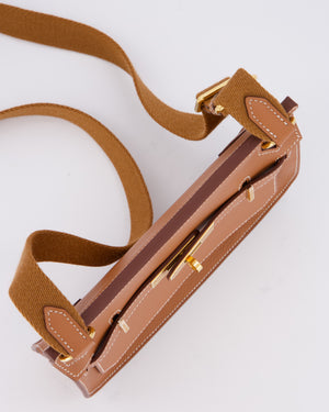 *RARE* Hermès Mini Jypsiere Bag in Gold Evercolour Leather with Gold Hardware