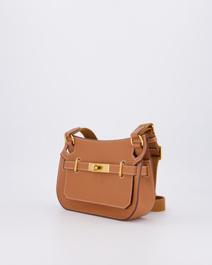 *RARE* Hermès Mini Jypsiere Bag in Gold Evercolour Leather with Gold Hardware