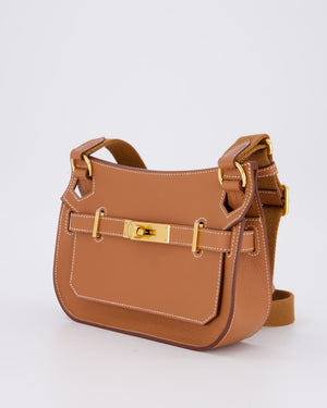 *RARE* Hermès Mini Jypsiere Bag in Gold Evercolour Leather with Gold Hardware