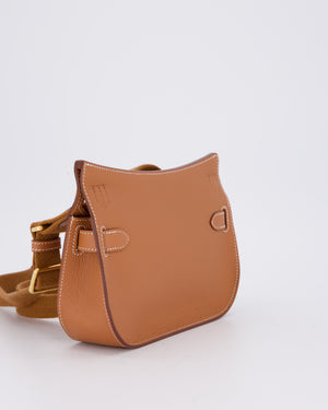 *RARE* Hermès Mini Jypsiere Bag in Gold Evercolour Leather with Gold Hardware