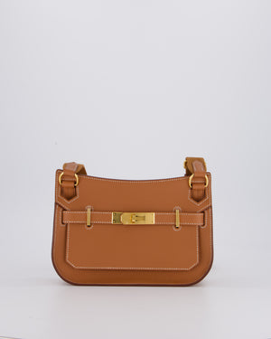*RARE* Hermès Mini Jypsiere Bag in Gold Evercolour Leather with Gold Hardware