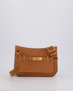 *RARE* Hermès Mini Jypsiere Bag in Gold Evercolour Leather with Gold Hardware