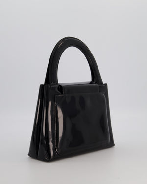 *RARE* Chanel Vintage Black Kelly Shopping Bag in Patent Leather with 24k Gold Hardware