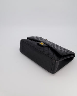 Chanel Black Maxi Classic Single Flap Bag in Lambskin Leather with Gold Hardware