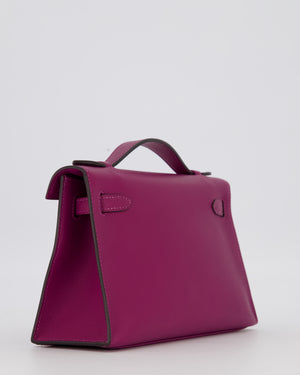 *RARE COLOUR* Hermès Kelly Pochette Bag in Anemone Swift Leather and Gold Hardware