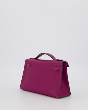 *RARE COLOUR* Hermès Kelly Pochette Bag in Anemone Swift Leather and Gold Hardware