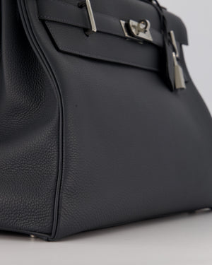*RARE* Hermès Kelly 42 Maxi Retourne Bag in Gris Misty Togo Leather with Palladium Hardware