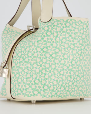 Hermès Picotin 18 Lucky Daisy Bag in Nata Swift Leather with Palladium Hardware