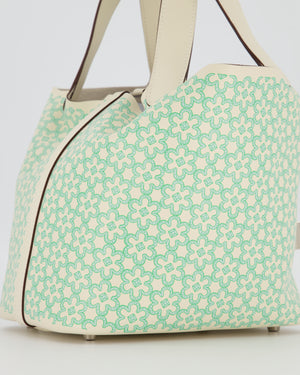 Hermès Picotin 18 Lucky Daisy Bag in Nata Swift Leather with Palladium Hardware