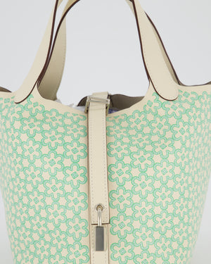Hermès Picotin 18 Lucky Daisy Bag in Nata Swift Leather with Palladium Hardware