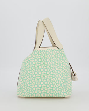 Hermès Picotin 18 Lucky Daisy Bag in Nata Swift Leather with Palladium Hardware