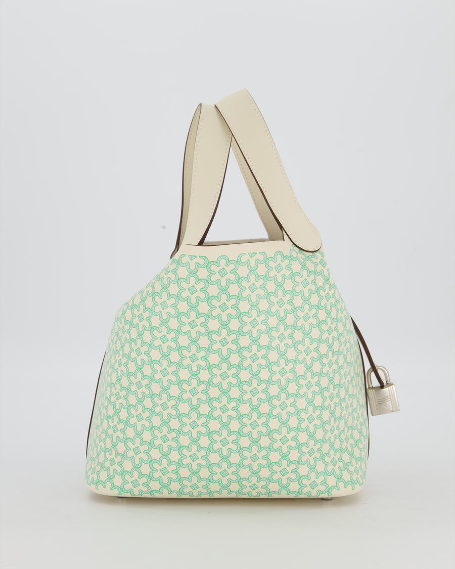 Hermès Picotin 18 Lucky Daisy Bag in Nata Swift Leather with Palladium Hardware