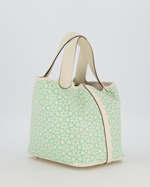 Hermès Picotin 18 Lucky Daisy Bag in Nata Swift Leather with Palladium Hardware