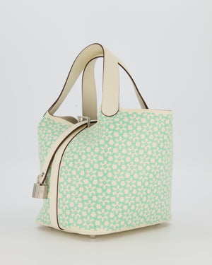Hermès Picotin 18 Lucky Daisy Bag in Nata Swift Leather with Palladium Hardware