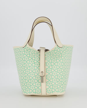 Hermès Picotin 18 Lucky Daisy Bag in Nata Swift Leather with Palladium Hardware