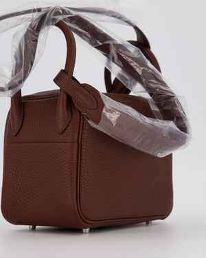 Hermès Mini Lindy Bag in Terre Togo Leather with Palladium Hardware