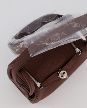 Hermès Mini Lindy Bag in Terre Togo Leather with Palladium Hardware