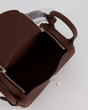 Hermès Mini Lindy Bag in Terre Togo Leather with Palladium Hardware