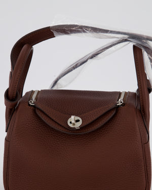 Hermès Mini Lindy Bag in Terre Togo Leather with Palladium Hardware