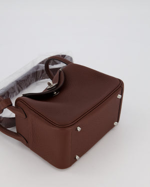 Hermès Mini Lindy Bag in Terre Togo Leather with Palladium Hardware