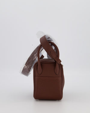 Hermès Mini Lindy Bag in Terre Togo Leather with Palladium Hardware