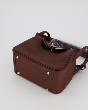 Hermès Mini Lindy Bag in Terre Togo Leather with Palladium Hardware
