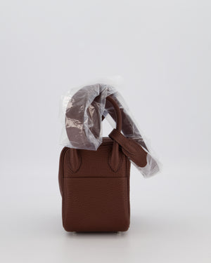 Hermès Mini Lindy Bag in Terre Togo Leather with Palladium Hardware
