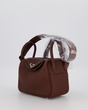 Hermès Mini Lindy Bag in Terre Togo Leather with Palladium Hardware