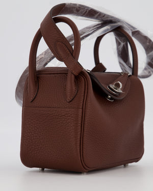 Hermès Mini Lindy Bag in Terre Togo Leather with Palladium Hardware