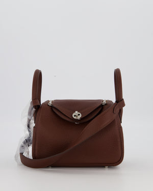 Hermès Mini Lindy Bag in Terre Togo Leather with Palladium Hardware