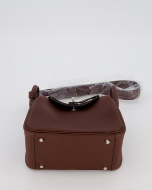 Hermès Mini Lindy Bag in Terre Togo Leather with Palladium Hardware