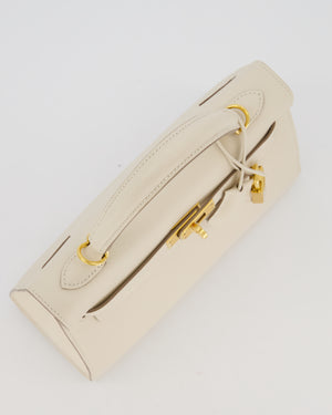 Hermès Kelly 25 Sellier Bag in Craie Epsom Leather and Gold Hardware