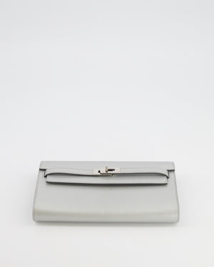 *RARE* Hermès Kelly To Go Bag in Argent Chevre Chamkilight Leather with Palladium Hardware