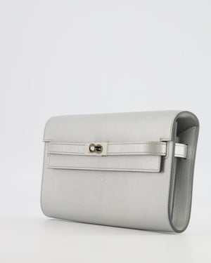 *RARE* Hermès Kelly To Go Bag in Argent Chevre Chamkilight Leather with Palladium Hardware
