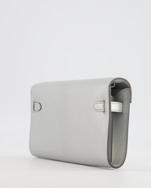 *RARE* Hermès Kelly To Go Bag in Argent Chevre Chamkilight Leather with Palladium Hardware