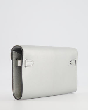 *RARE* Hermès Kelly To Go Bag in Argent Chevre Chamkilight Leather with Palladium Hardware