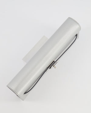 *RARE* Hermès Kelly To Go Bag in Argent Chevre Chamkilight Leather with Palladium Hardware