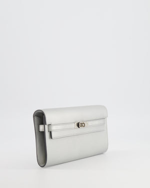 *RARE* Hermès Kelly To Go Bag in Argent Chevre Chamkilight Leather with Palladium Hardware