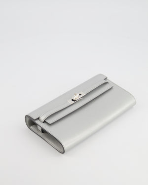 *RARE* Hermès Kelly To Go Bag in Argent Chevre Chamkilight Leather with Palladium Hardware