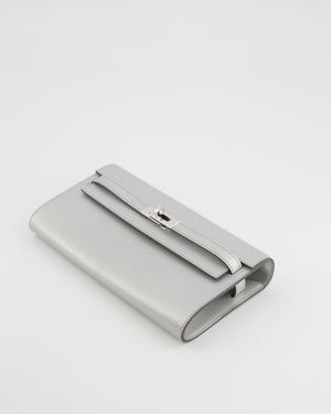 *RARE* Hermès Kelly To Go Bag in Argent Chevre Chamkilight Leather with Palladium Hardware