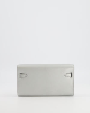 *RARE* Hermès Kelly To Go Bag in Argent Chevre Chamkilight Leather with Palladium Hardware