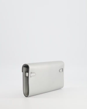 *RARE* Hermès Kelly To Go Bag in Argent Chevre Chamkilight Leather with Palladium Hardware