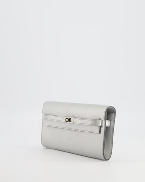 *RARE* Hermès Kelly To Go Bag in Argent Chevre Chamkilight Leather with Palladium Hardware