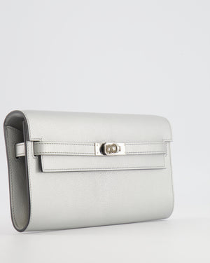 *RARE* Hermès Kelly To Go Bag in Argent Chevre Chamkilight Leather with Palladium Hardware