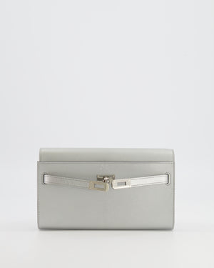 *RARE* Hermès Kelly To Go Bag in Argent Chevre Chamkilight Leather with Palladium Hardware