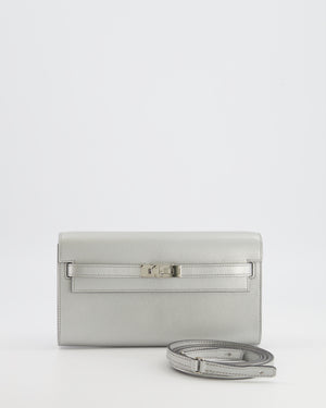 *RARE* Hermès Kelly To Go Bag in Argent Chevre Chamkilight Leather with Palladium Hardware