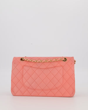 Chanel Pink Medium Classic Double Flap Bag in Lambskin Leather With Gold Hardware